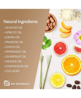 M3 Brown Sugar Body Scrub with Collagen Stem Cell Exfoliating Body Scrubber Face Cleanser 12 oz