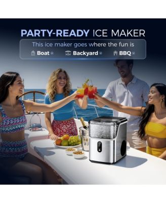 35-lb Ice Per day Nugget/Pebble Ice Maker ( Silver )