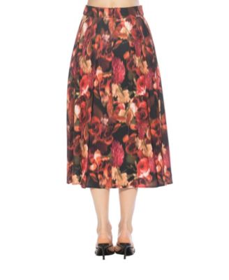 Women's Oren Long Pleated Midi Skirt