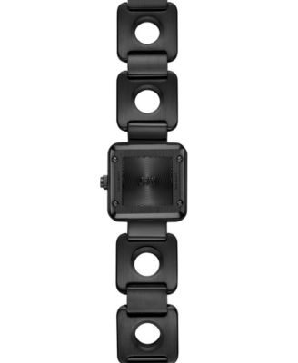 Women's Chasm Swiss Quartz Black Stainless Steel Watch, 22mm