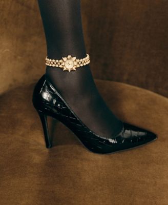 Women's Atmosphere Crystal Swiss Quartz 18k Gold-Plated Stainless Steel Watch, 30mm