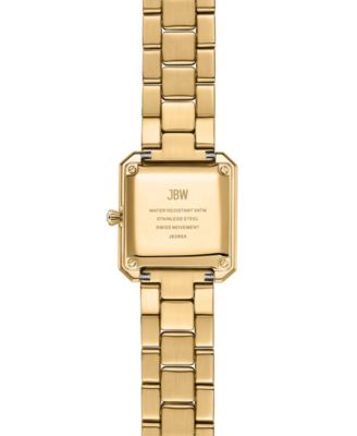 Women's Arc Crystal Diamond (0.06 ct. t.w.) Swiss Quartz Stainless Steel Watch, 23mm