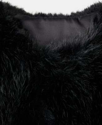 Women's Faux-Fur Cropped Jacket