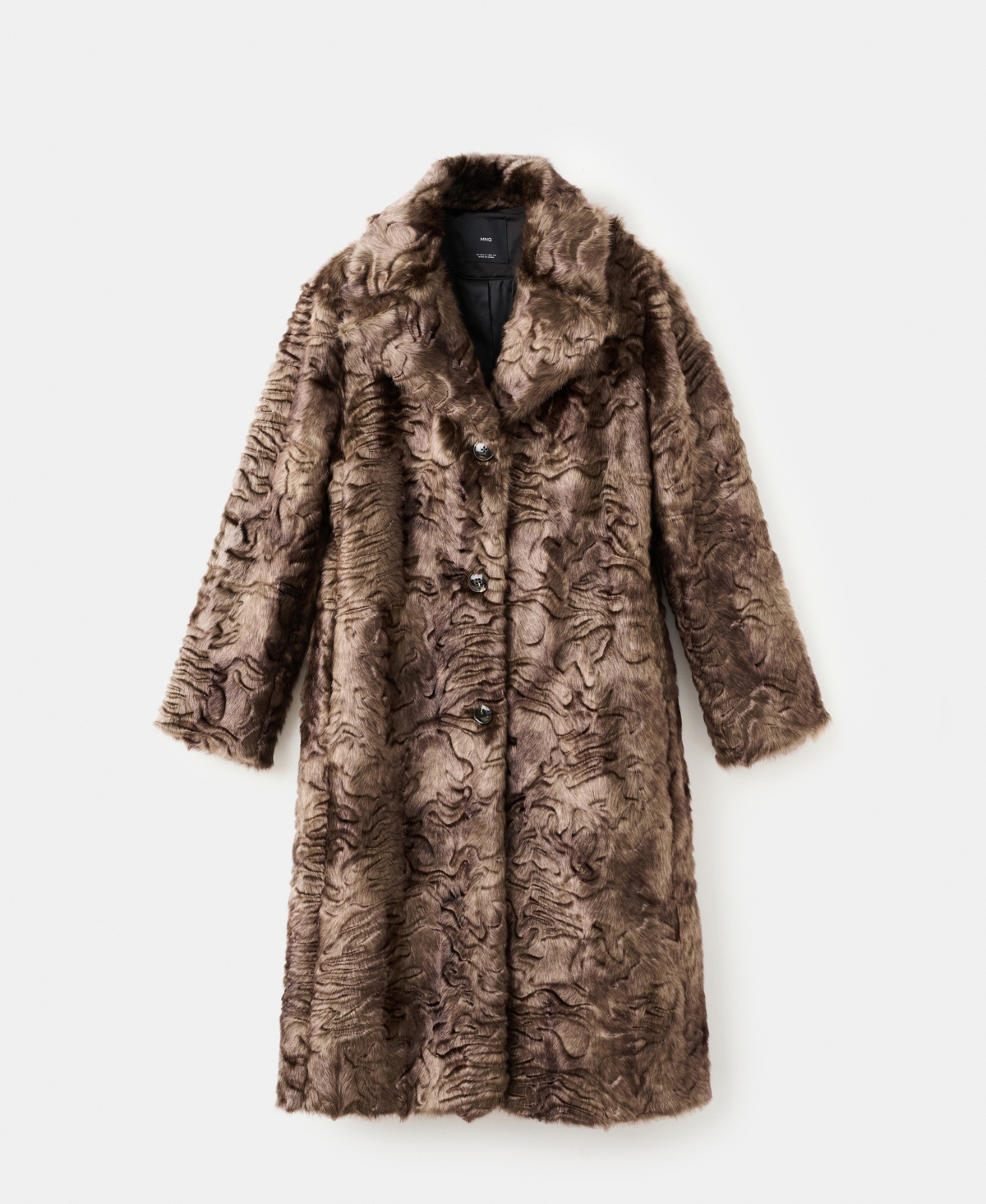Mango Women's Textured Faux-Fur Coat