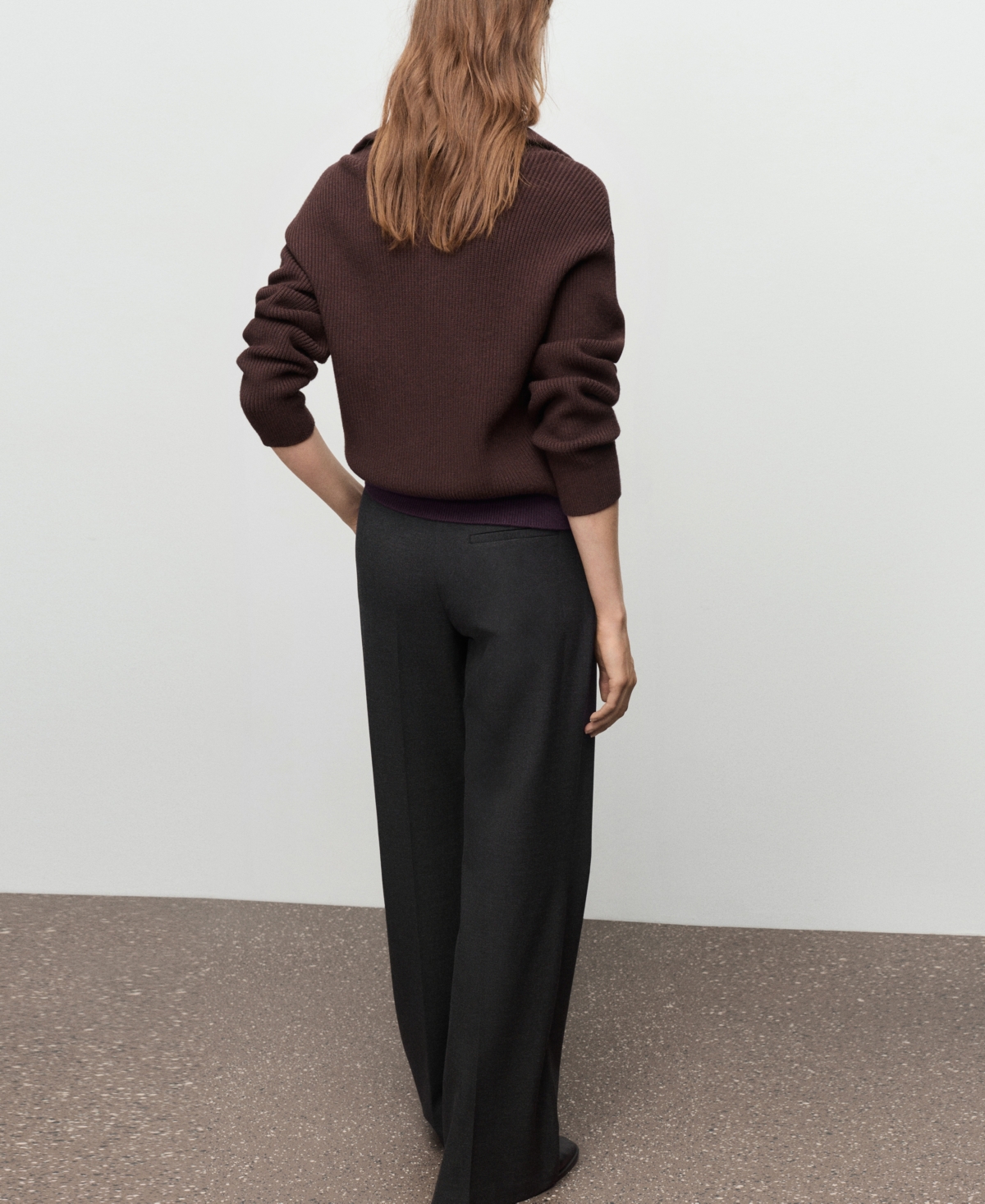 Mango Women's Belt Straight-Fit Pants