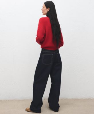 Women's Round-Neck Knitted Sweater