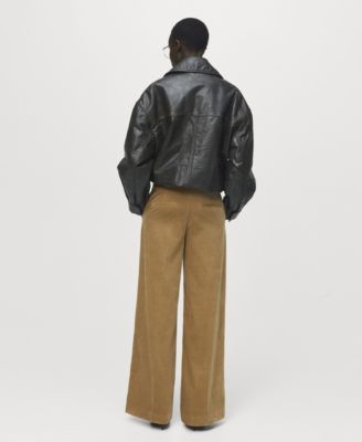 Women's Wide-Leg Corduroy Pants