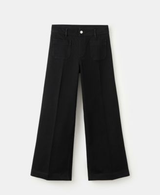 Women's Pockets Wide-Leg Jeans