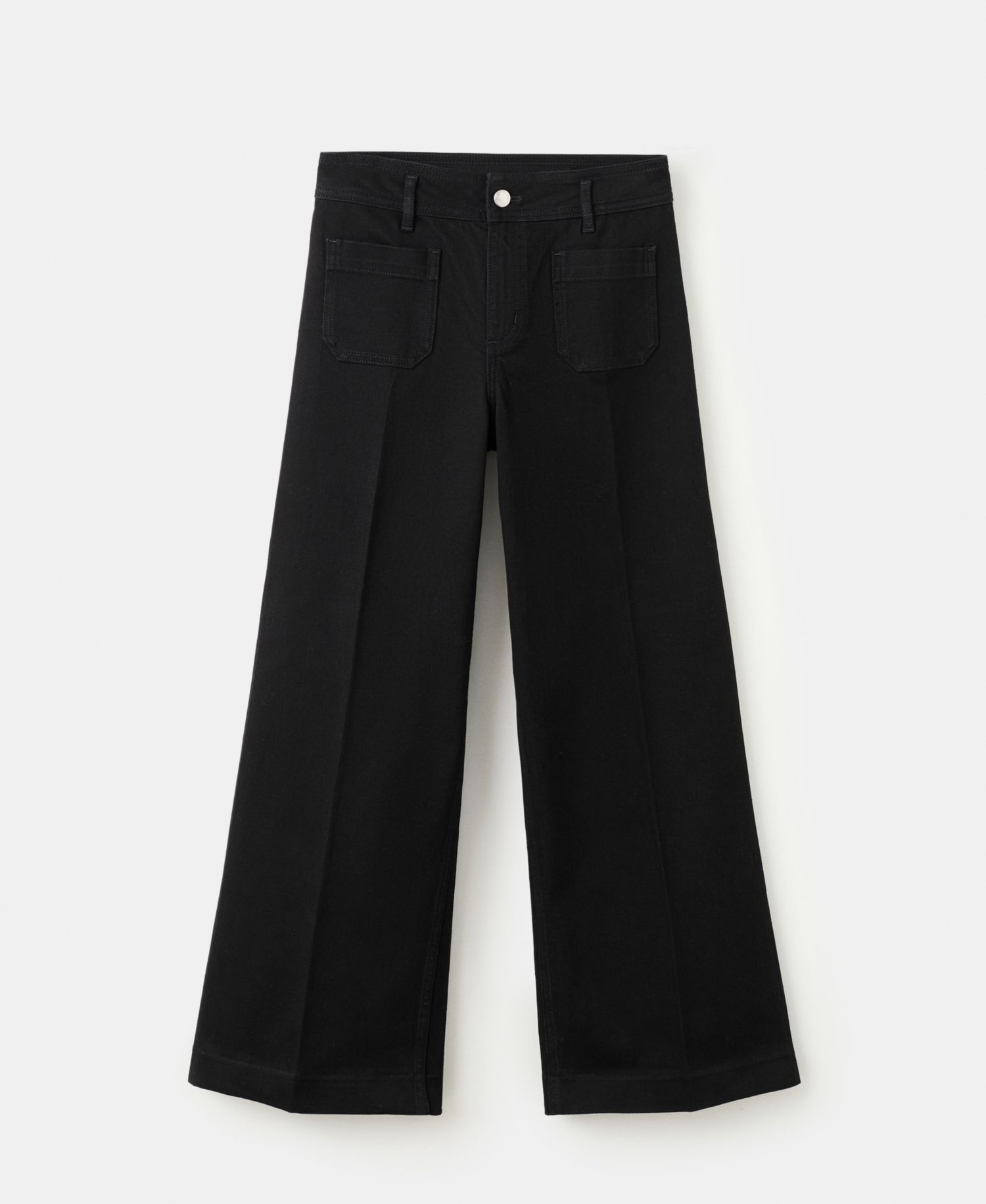 Women's Pockets Wide-Leg Jeans