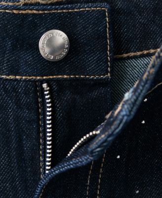 Women's Rhinestone Detail Straight Jeans