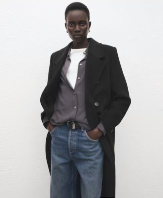 Women's Double-Breasted Wool Coat