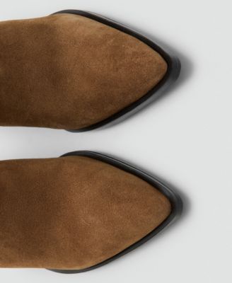 Women's Suede Block-Heel Boots