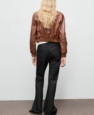 Women's Flared Rinse-Wash Jeans