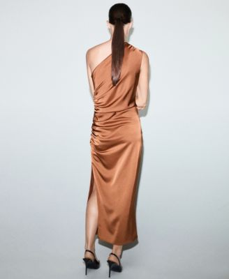 Women's Asymmetrical Satin Dress