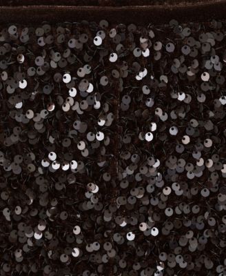 Women's Sequins Velvet Shorts