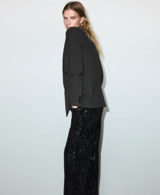 Women's Sequins Straight-Leg Pants