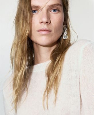 Women's Asymmetrical Alpaca And Wool Blend Sweater