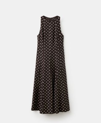 Women's A-Line Polka-Dot Dress