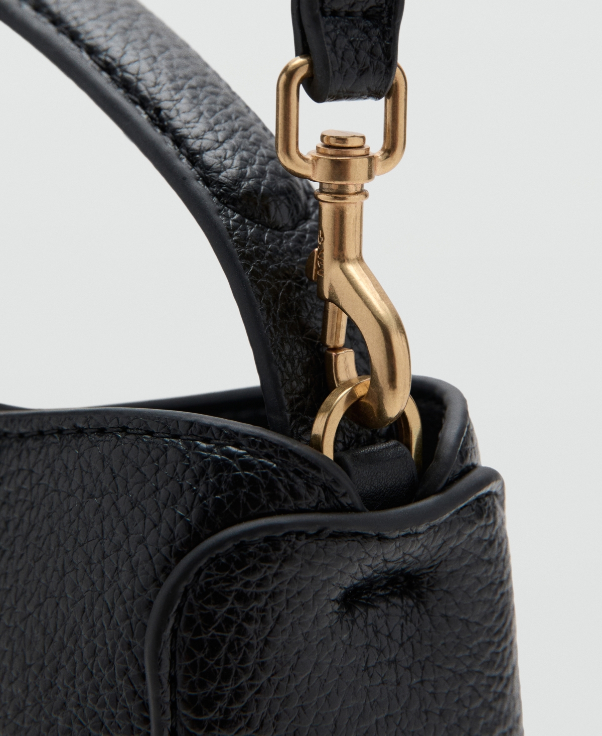 Mango Women's Metal Detail Small Bucket Bag