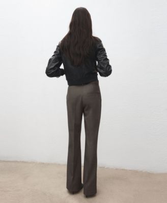 Women's Belt Straight-Fit Pants