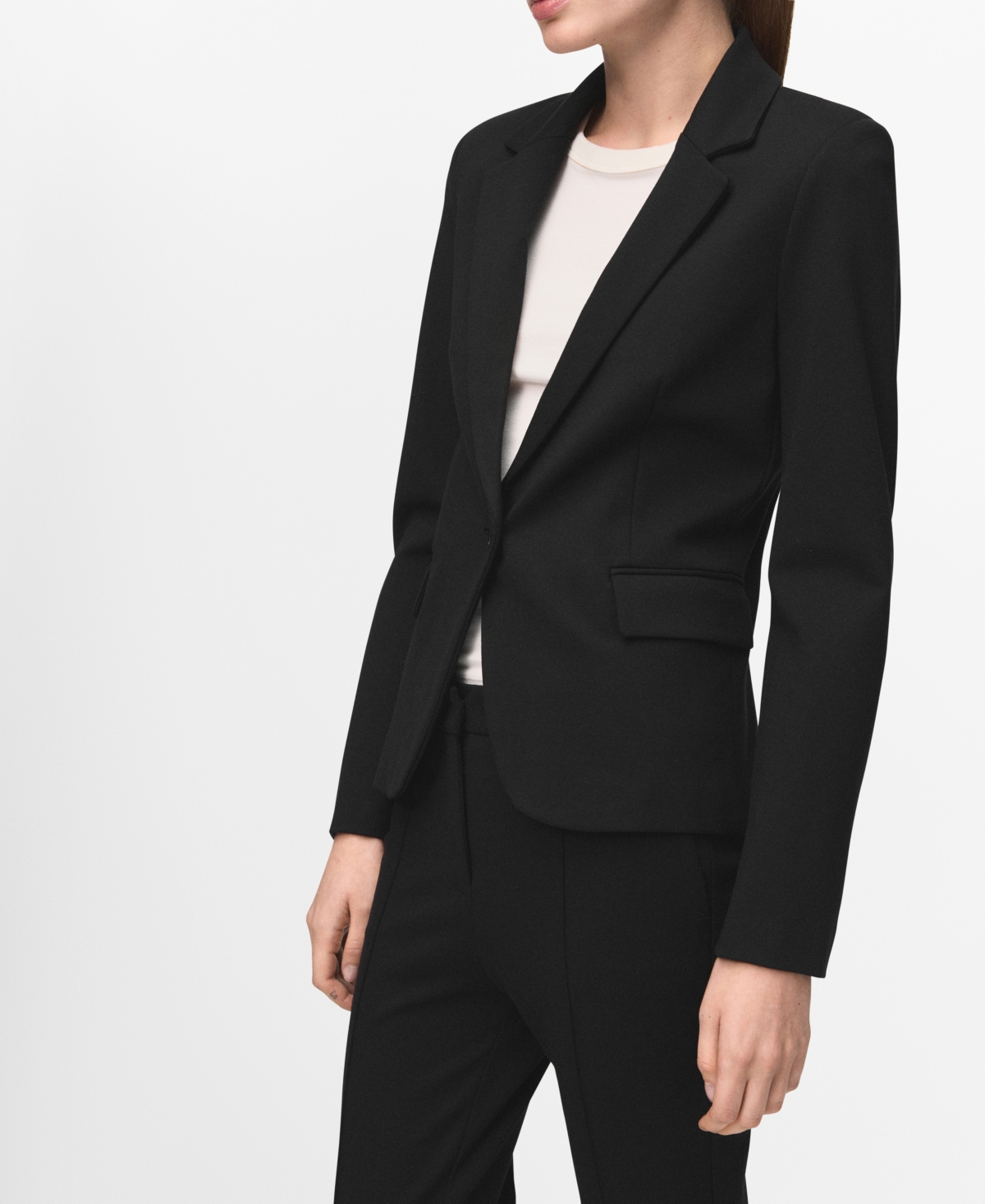Mango Women's Fitted Suit Blazer