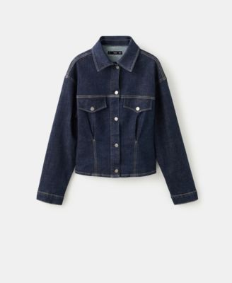 Women's Pockets Fitted Denim Jacket