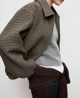 Women's Houndstooth Wool Jacket