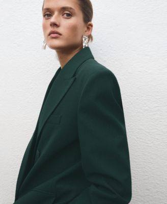 Women's Double-Breasted Suit Blazer