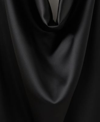 Women's Draped Neck Satin Top