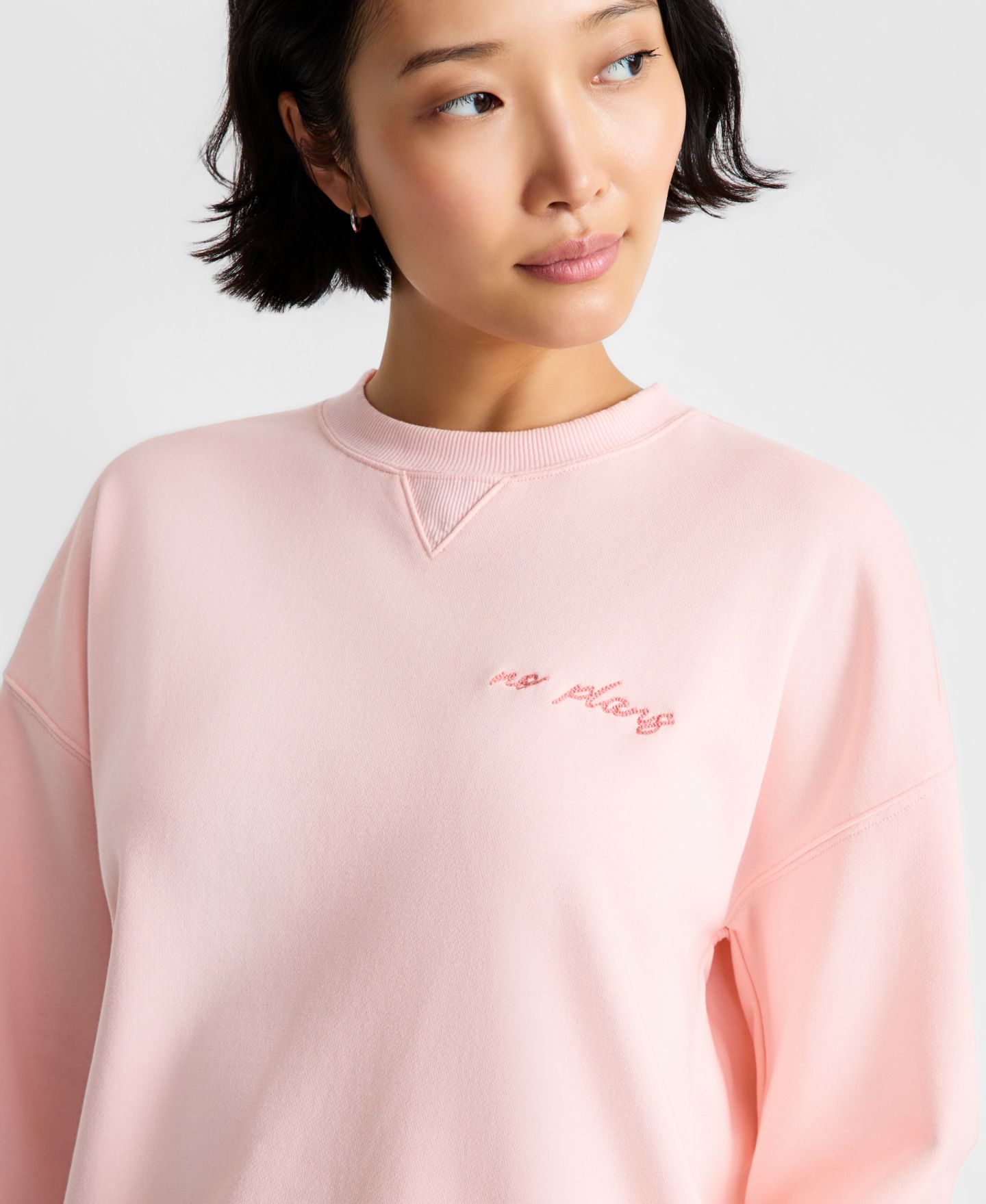 Женские толстовки State of Day French Terry Graphic Crewneck, цвет: Кремовый — фото 4