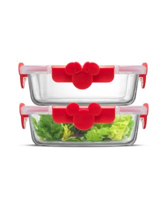 Disney Mickey Minnie Food Storage Containers, Set of 2