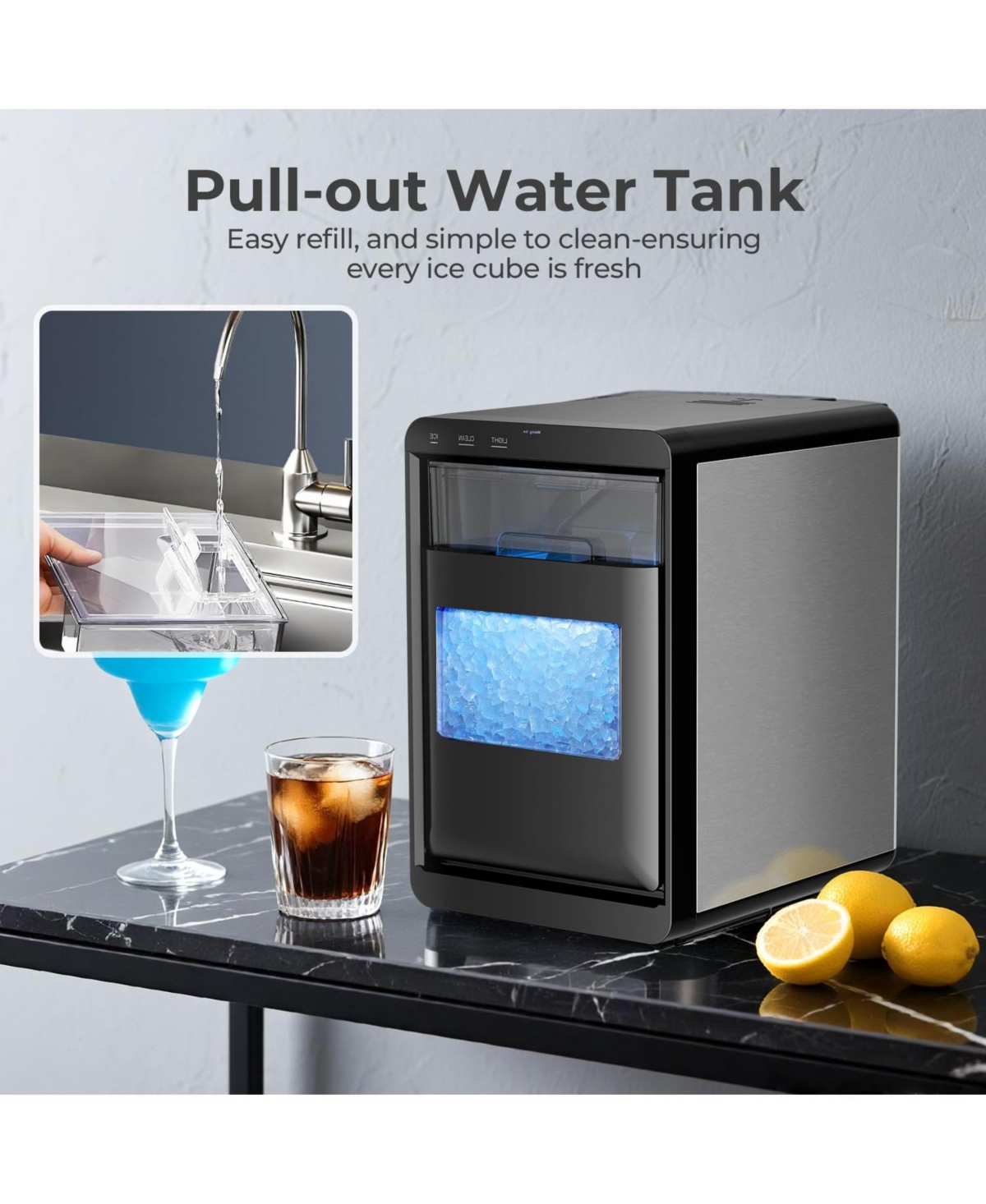 Cowsar Nugget Ice Maker Countertop