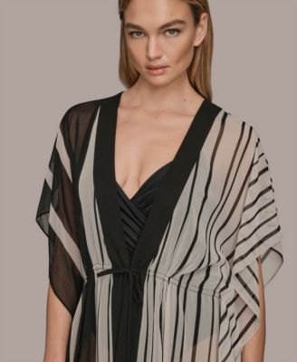 Donna Karan Women's Tie-Front Maxi Kaftan