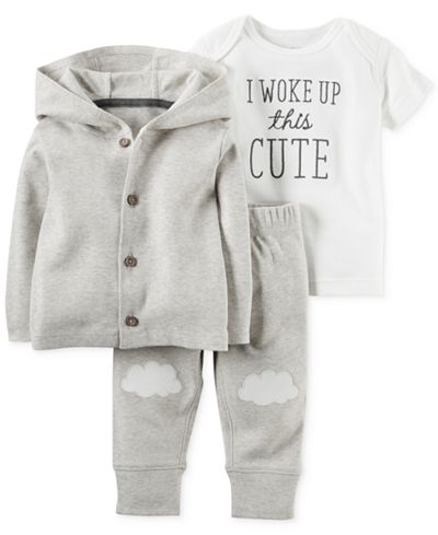 Carter's Baby Boys' or Baby Girls' 3-Piece Little Lamb Cardigan, T-Shirt & Pants Set