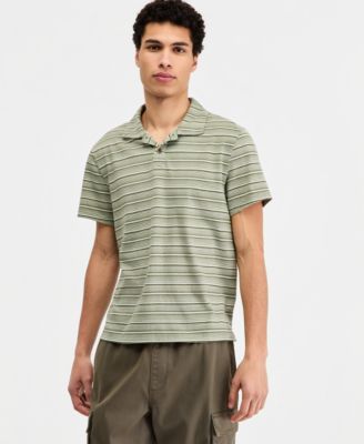 Men's Cotton Ombr&eacute;-Stripe Polo Shirt