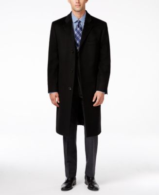 Lauren Ralph Lauren Mens Black Cashmere Blend Overcoat outlet Size 44