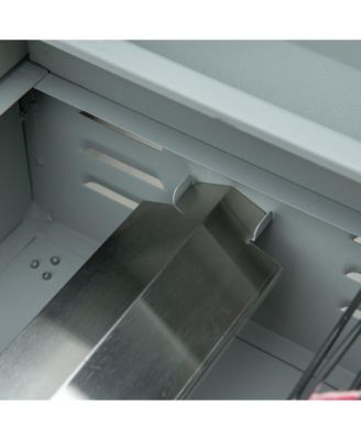 Tabletop Propane Gas Grill BBQ w/ 2 Burners Lid Thermometer,