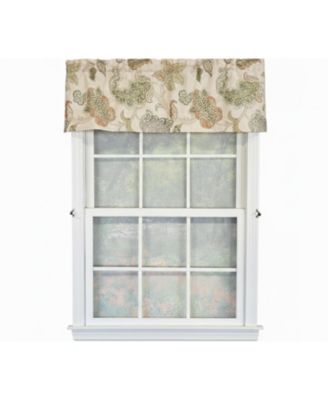 100% Cotton High Quality Tila Tailored Window Valance with 1.5" Rod Pocket 50" W X 12" L Cream