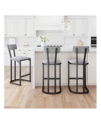 Home Bar Stools Set Of 2, Counter Height Bar Stools For Kitchen Counter, Island Chairs For Dining Table, Tall Barstools For Kitchen