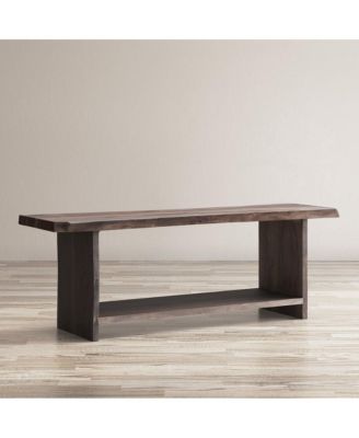 Cooper Modern Live Edge 52" Solid Wood Storage Bench