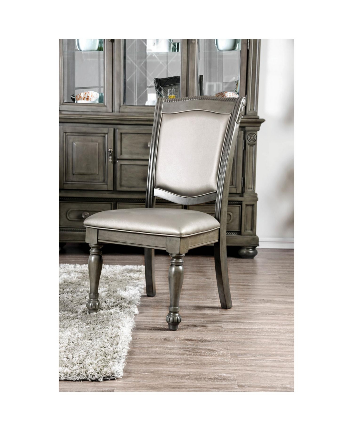 Streamdale Furniture Streamdale Traditional Gray Dining Chairs