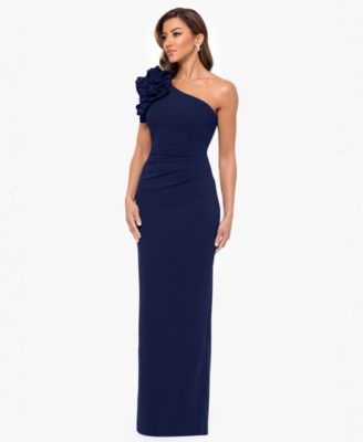 Women's One-Shoulder Ruffle Ball Gown