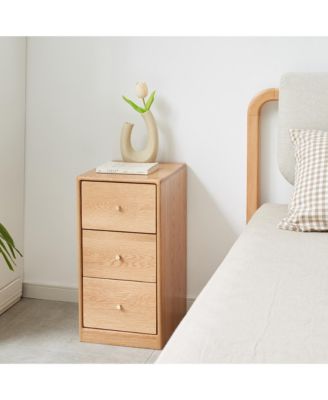 Premium Solid Oak Wood Dresser with Multiple Sizes Modern Minimalist Design and Sturdy Slides