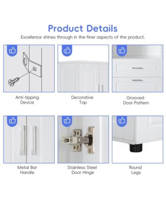 High-Quality MDF Storage Cabinet with Anti-Toppling Device