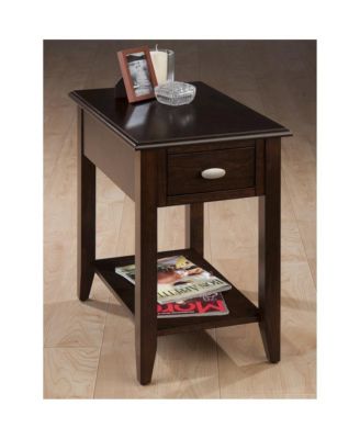 Merlot Warm Contemporary Chairside Table