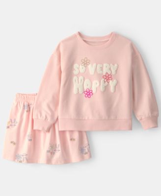 Girls' Toddler 2T-5T Easter 'So Very Hoppy' Top and Skort, 2-Piece Set