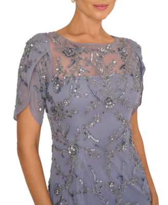 Women's Beaded Petal Ball Gown