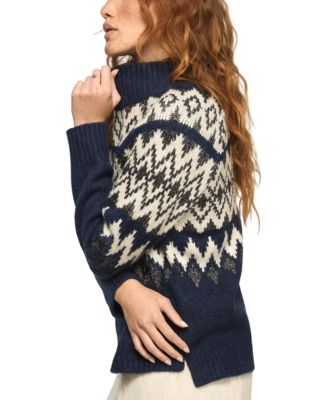 Women's Fair Isle Mock-Neck Sweater
