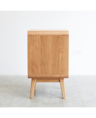  Pure Solid Wood Bedside Cabinet Modern Simple Nightstands Oak Nordic Storage Cabinet