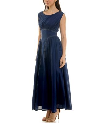 Women's Sleeveless Shirred Dress